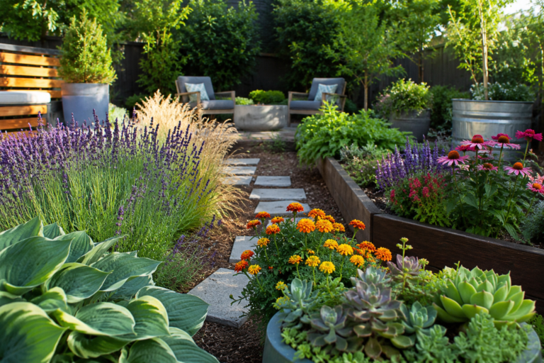 Best outdoor plants for beginners in a low-maintenance backyard garden.
