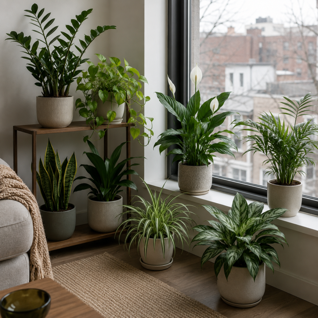 Indoor plants for north-facing window.