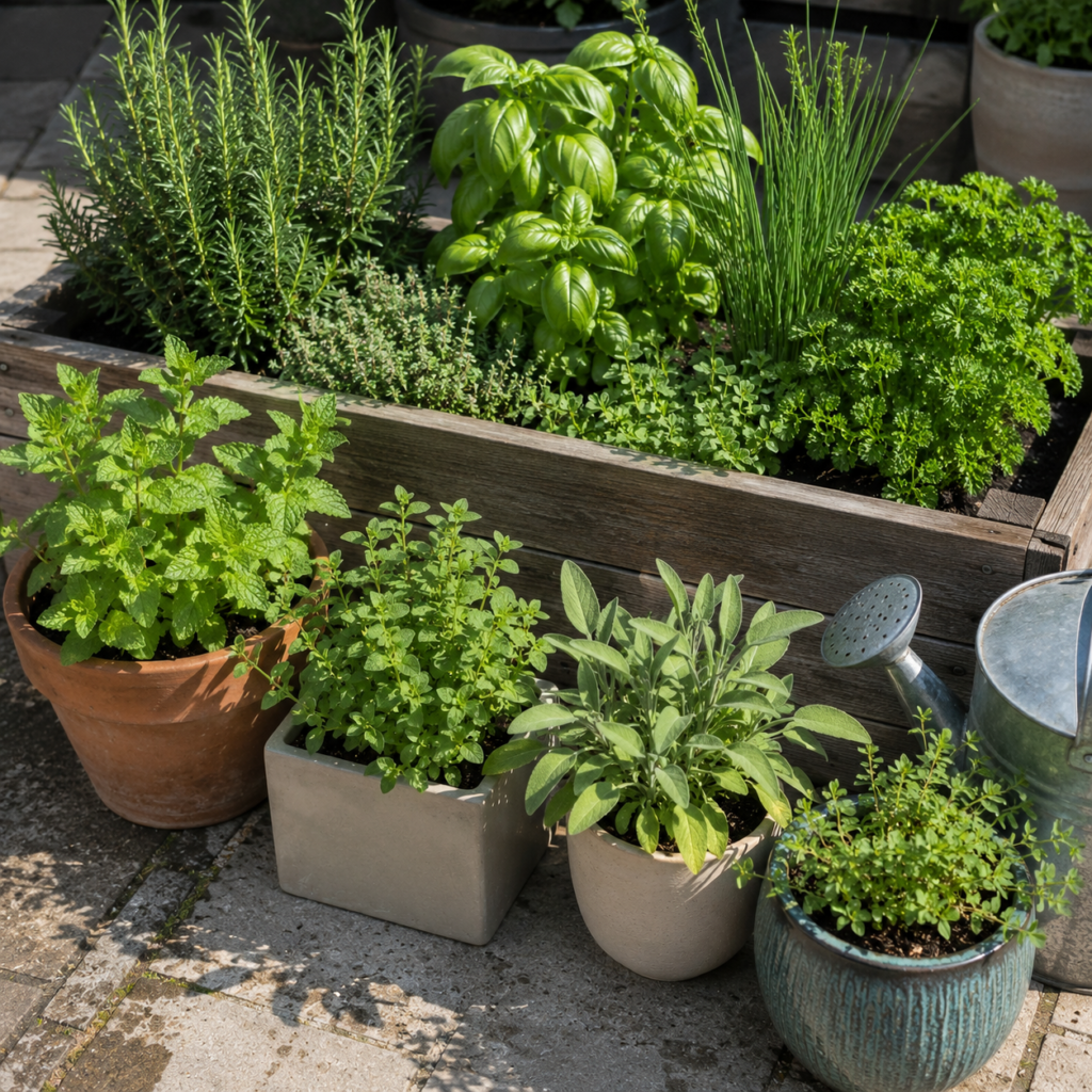 Easy outdoor herbs for beginners.