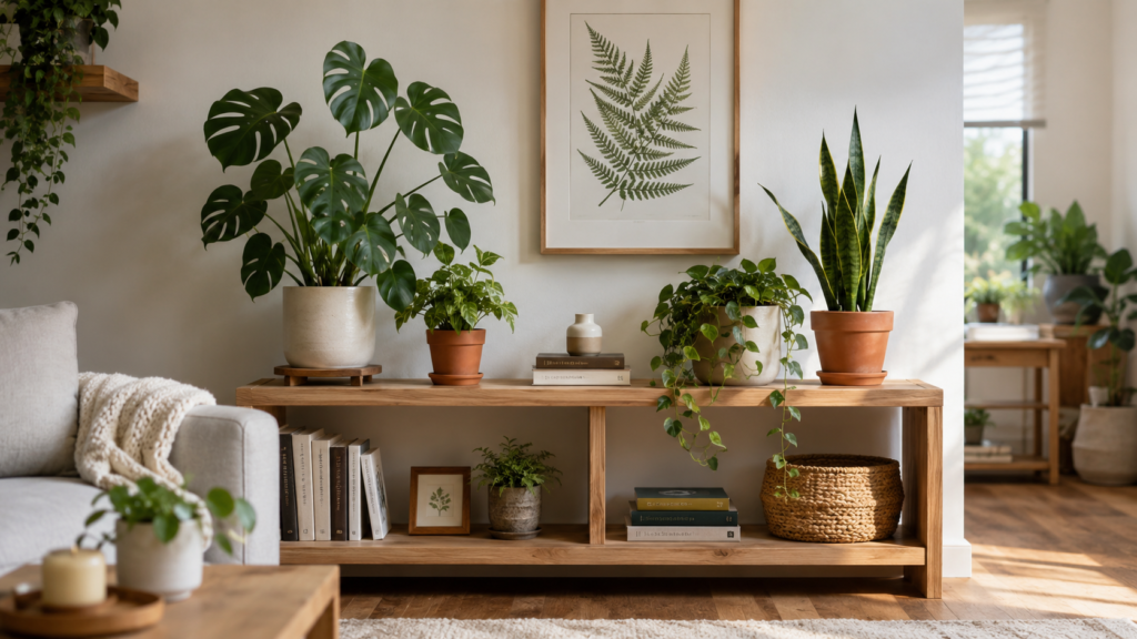 plant shelf decor ideas.