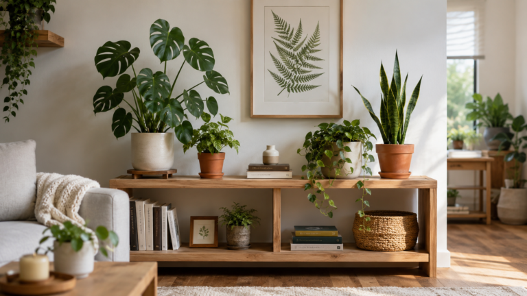 plant shelf decor ideas.