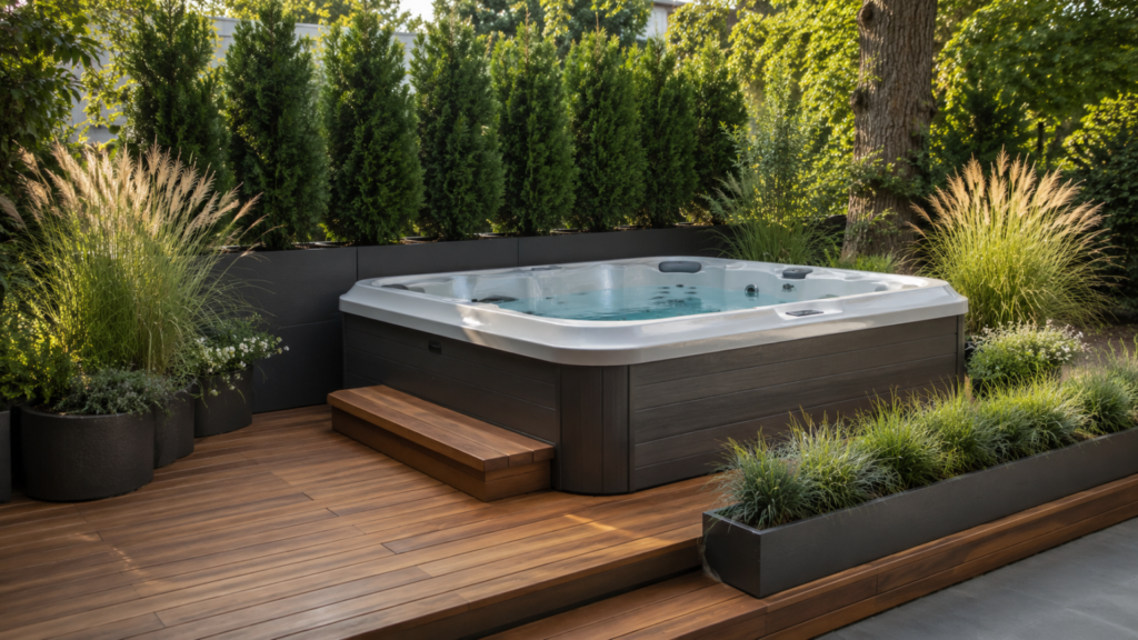 Hot Tub Planter Ideas