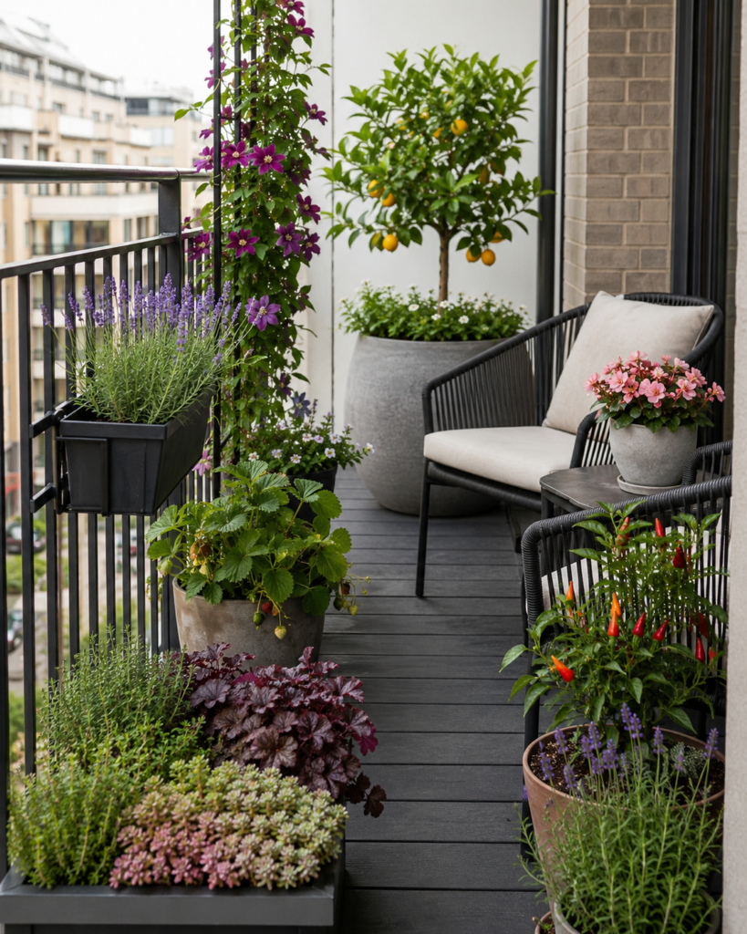 Outdoor plants for small spaces.