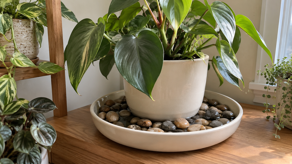 pebble tray for humidity