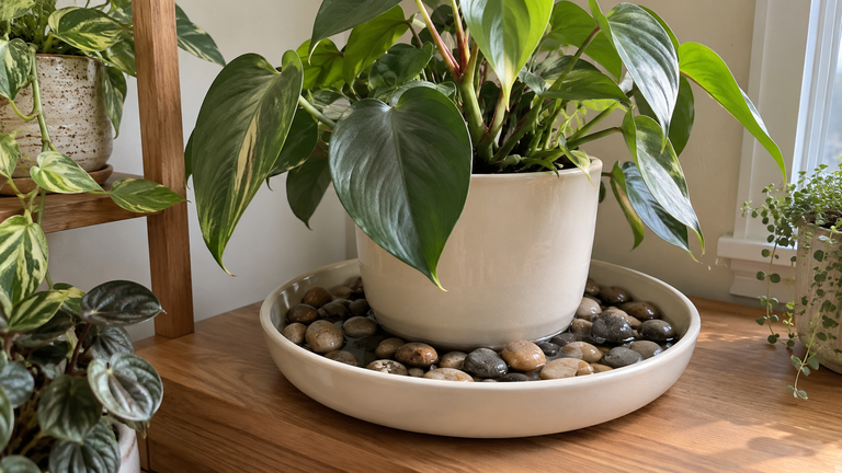 pebble tray for humidity