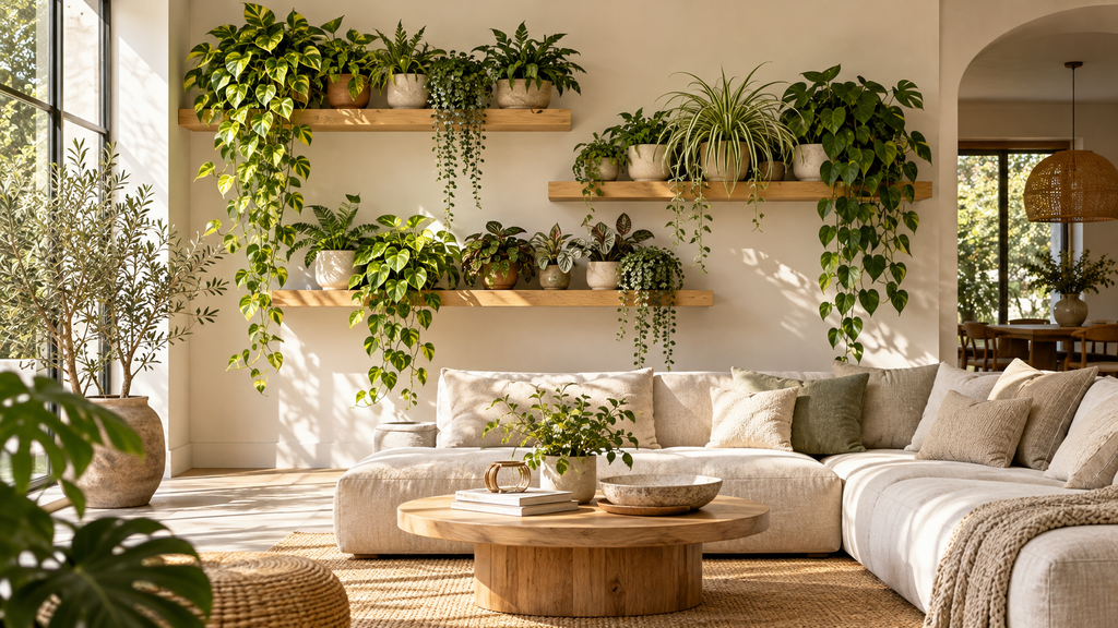 Indoor plant wall decor