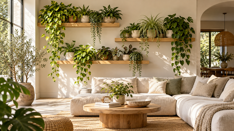 Indoor plant wall decor