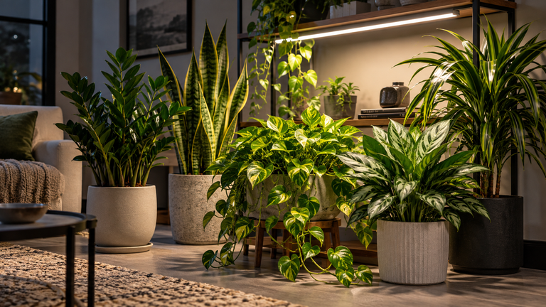 Indoor plants for artificial light